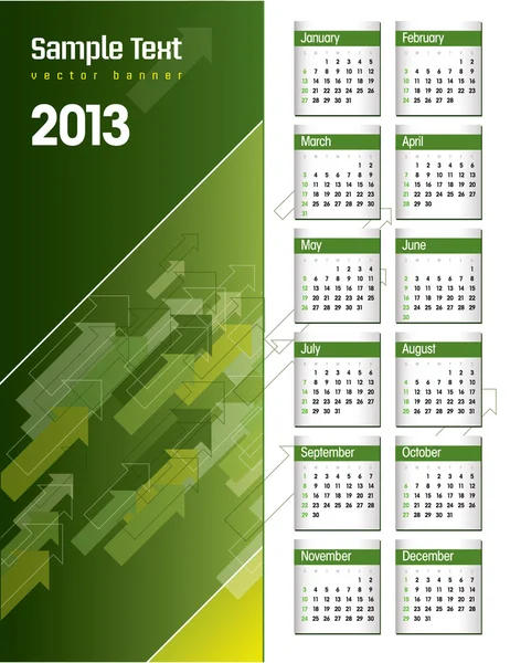 2013-kalendern. — Stock vektor