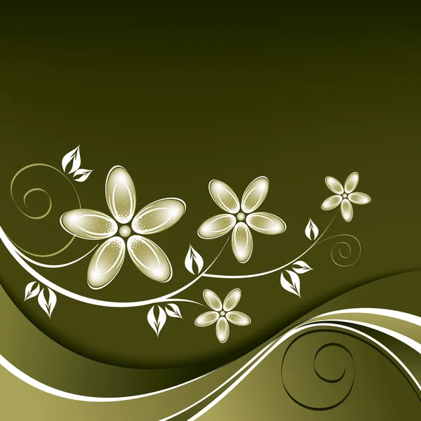 Fondo floral abstracto. — Vector de stock