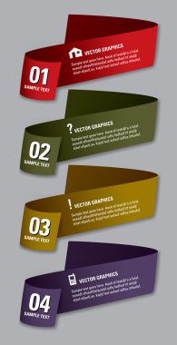 Modern seçenekler afiş. vektör çizim. eps10.