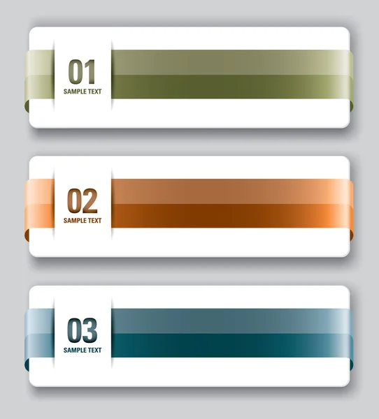 Färgglada banners. vektor design. — Stock vektor