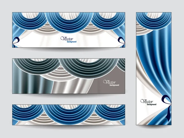 Conjunto de Vector Banners. Contexto abstrato . —  Vetores de Stock