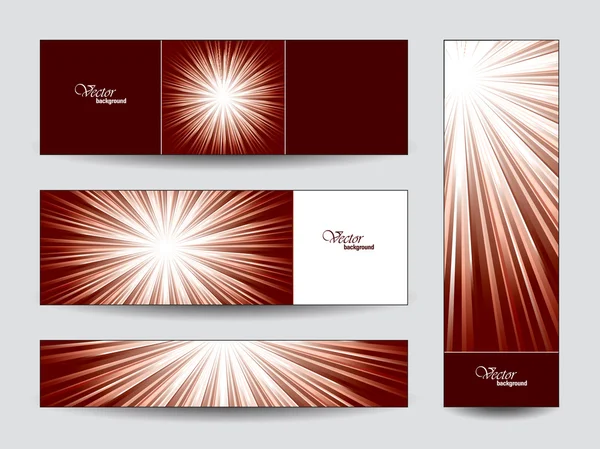 Set van vector banners. abstracte achtergrond. — Stockvector