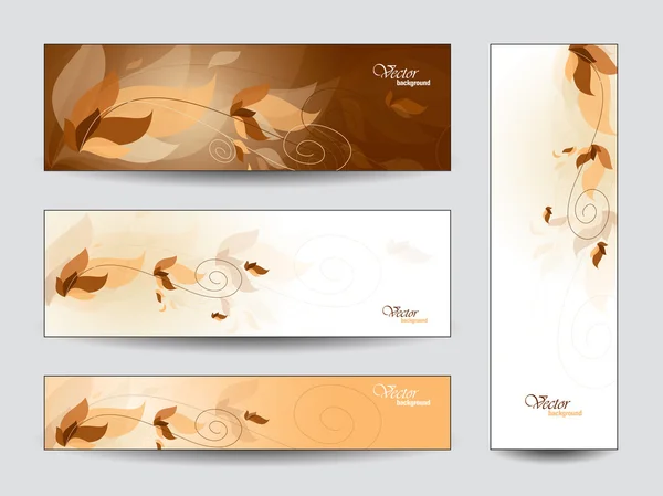 Set de Banners Vectoriales. Resumen Antecedentes . — Vector de stock