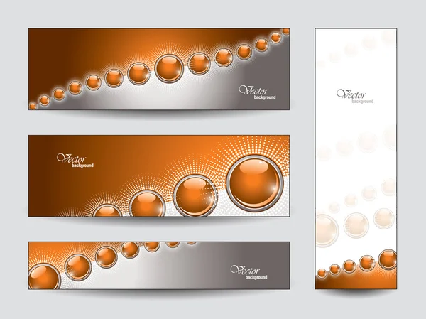 Conjunto de Vector Banners. Contexto abstrato . —  Vetores de Stock