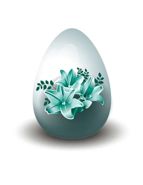 Uovo di Pasqua. Design vettoriale . — Vettoriale Stock