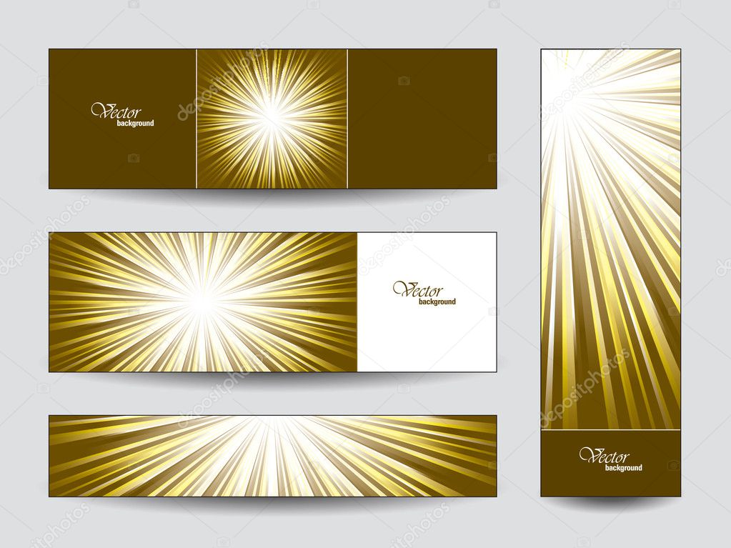 Set of Vector Banners. Abstract Background.