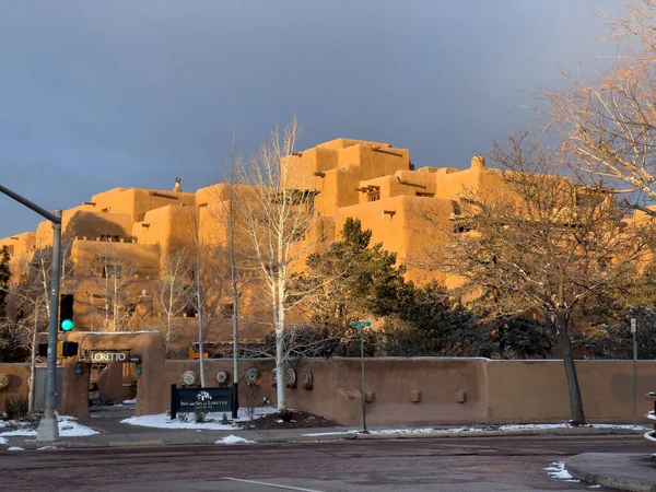 2022 Inn Spa Loretto Santa New Mexico Een Bekend Hotel Stockafbeelding