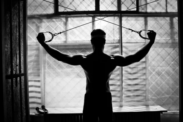 Musculação ginásio de treinamento — Fotografia de Stock