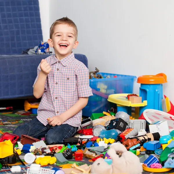 Kid at home playing Stock Picture