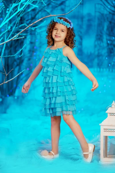 Κοριτσάκι χειμώνα παραμύθι Royalty Free Εικόνες Αρχείου