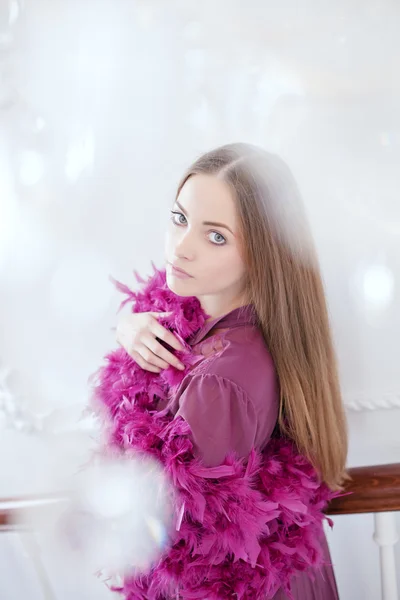 Retrato de uma bela senhora — Fotografia de Stock