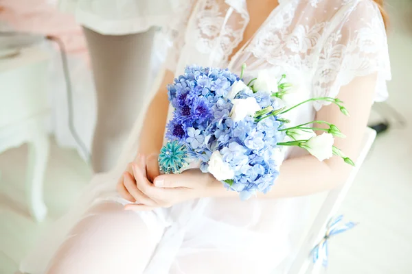 Hochzeitsaccessoires, Blumenstrauß — Stockfoto