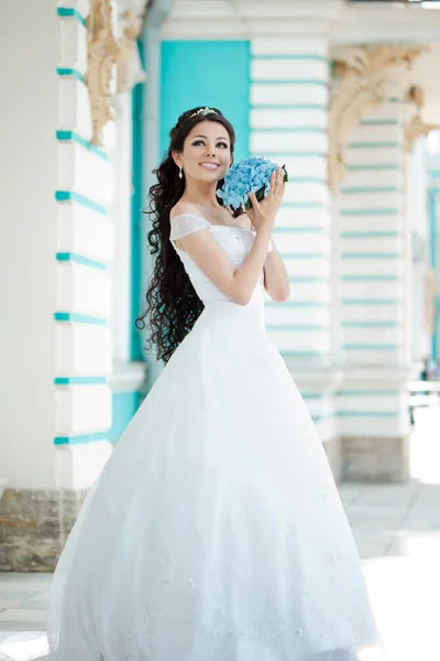 Невеста с длинными волосами Лицензионные Стоковые Изображения