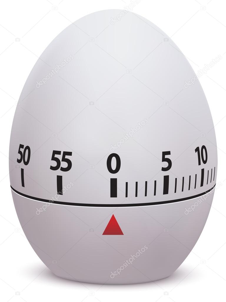 Egg timer isolated on white