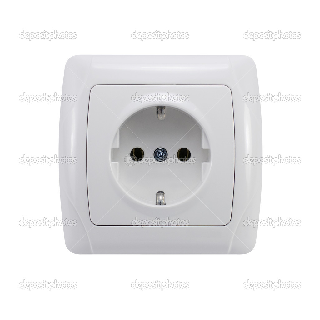 Socket isolated on white. With clipping path