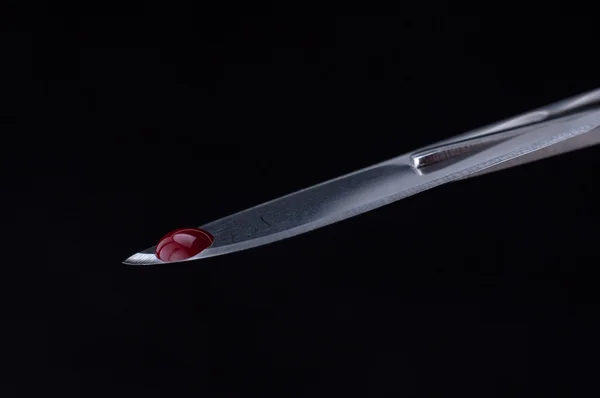 Lâminas com sangue — Fotografia de Stock