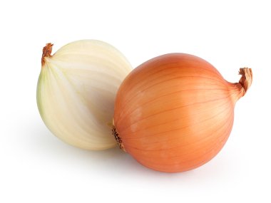 Onions isolated with clipping path clipart