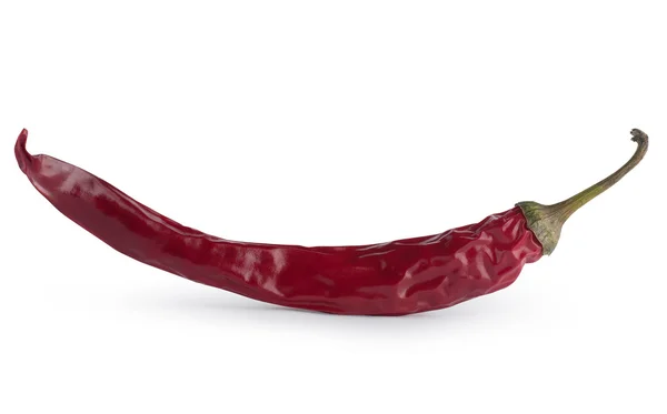 Sušené chili pepper. samostatný s ořezovou cestou — Stock fotografie