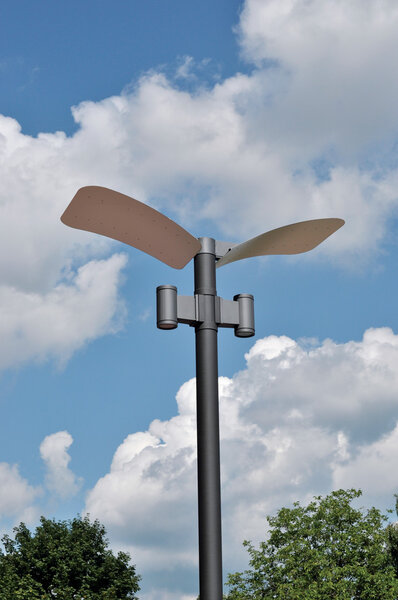 Street lantern with a modern design