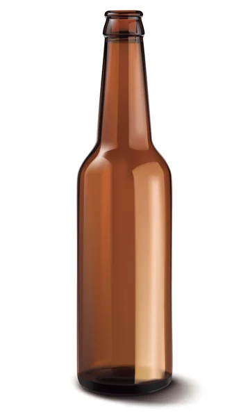 Bierflasche isoliert. Vektorillustration — Stockvektor