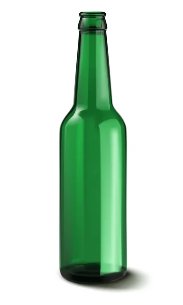 Butelka piwa na białym tle. ilustracja — Zdjęcie stockowe