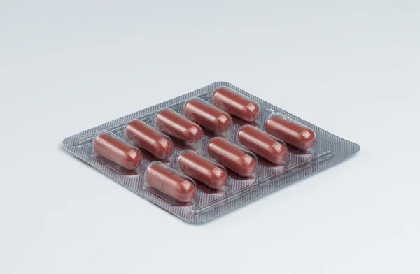 Tabletki w blistrze — Zdjęcie stockowe