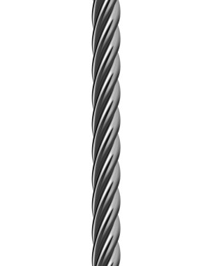 metal kablo izole. vektör çizim