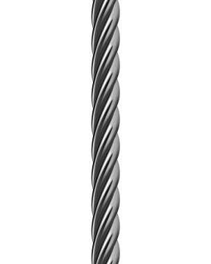 Metal cable isolated. Vector illustration clipart