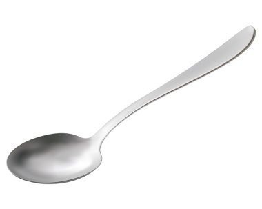kaşık. vektör çizim üzerinde beyaz izole