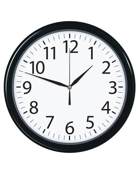 Clock face isolated. Vector illustration — Stock Vector