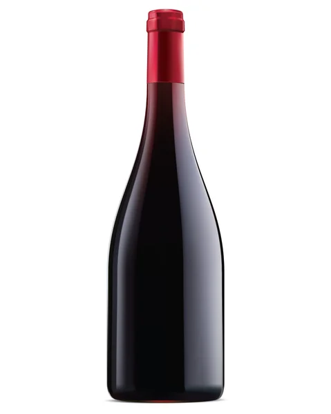 Burgundy röd vinflaska. vektor illustration — Stock vektor