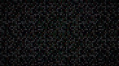 İkili kod teknolojisine dayalı bir arka plan. Dijital verileri hackleme ve virüslerden korumak. Kripto para birimiyle mali işlemler, bulut içinde bilgi depolama. Döngülü