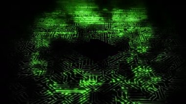 Elektriksel itici güç, mikro devrenin devrelerinden geçiyor. Bilgisayar devre kartındaki bir enerji dalgasına dayanıyor. Döngülü