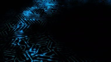 Elektriksel itici güç, mikro devrenin devrelerinden geçiyor. Bilgisayar devre kartındaki bir enerji dalgasına dayanıyor. Döngülü