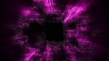 Elektriksel itici güç, mikro devrenin devrelerinden geçiyor. Bilgisayar devre kartındaki bir enerji dalgasına dayanıyor. Döngülü