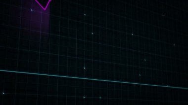 Teknoloji tarzında yüksek teknolojili dijital gelirin doğrusal çizelgesi. Sunum, reklam ve karlılık ve istatistik kavramı