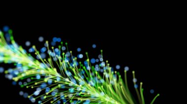 Tarz sahibi parlak bir dalın, siyah arkaplandaki parçacıklara karşı zarif bir şekilde büyümesi. Büyülü muhteşem bitki örtüsü. Herhangi bir tasarım için mükemmel arkaplan ve öge