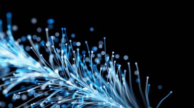 Siyah zemin üzerinde zarif parçacıklar olan üç boyutlu şık bir Noel aydınlığı sunumu. Büyülü muhteşem bitki örtüsü. Herhangi bir tasarım için mükemmel arkaplan ve öge