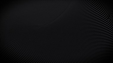 Üç boyutlu sarmal gri girdap çizgileri bükülmüş bir yüzeyde. Minimalist tasarım. Sunumlar, tatiller, çekim için dekoratif arka planlar. Kapak tasarımı şablonu, iş broşürü düzeni, duvar kağıdı