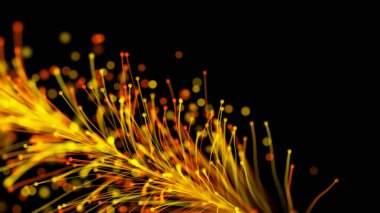 Tarz sahibi parlak bir dalın, siyah arkaplandaki parçacıklara karşı zarif bir şekilde büyümesi. Büyülü muhteşem bitki örtüsü. Herhangi bir tasarım için mükemmel arkaplan ve öge