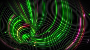 3D görüntüleme spiral parlak girdap çizgilerle dolu bir yüzey üzerinde ışık akışı. Sunumlar, tatiller, çekimler için renkli dekoratif arka planlar. Kapak tasarımı şablonu, iş broşürü düzeni, duvar kağıdı