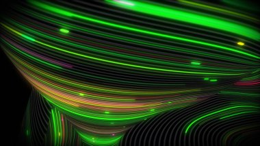 3D görüntüleme spiral parlak girdap çizgilerle dolu bir yüzey üzerinde ışık akışı. Sunumlar, tatiller, çekimler için renkli dekoratif arka planlar. Kapak tasarımı şablonu, iş broşürü düzeni, duvar kağıdı