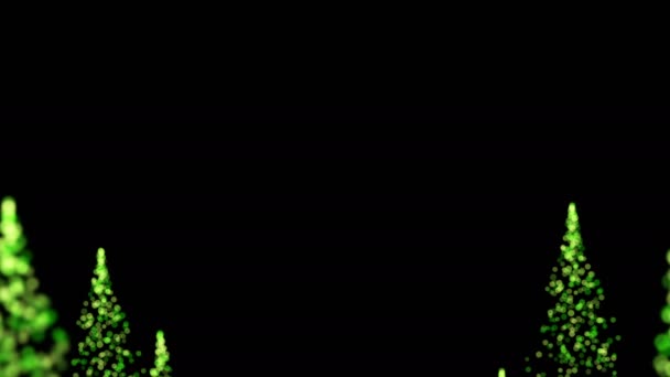 Стильна Анімація Яскравих Барвистих Частинок Просторі Динамічно Розсіюється Чорному Тлі — стокове відео