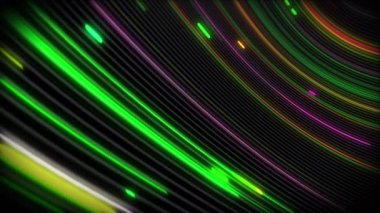 Çizgileri olan bir yüzeydeki spiral girdap ışık akımları. Sunumlar, tatiller ve görüntüler için renkli ve dekoratif arka planlar. Işık yükselen dalga hareketleri