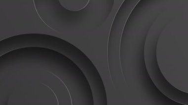 Tarz materyali tasarımında soyut, minimalist bir altyapı. Yuvarlak geometrik şekil elementleri. Işık ve gölgeli ses düzeyi desenleri