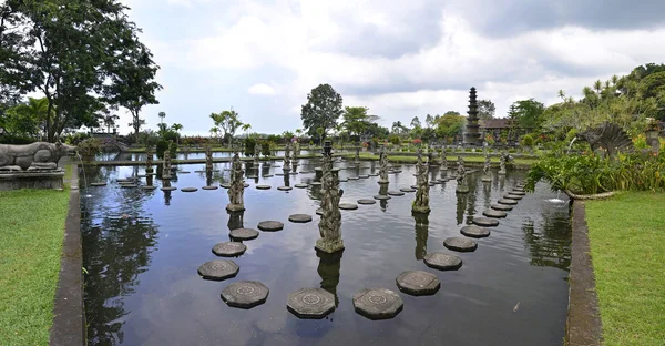 Panorama of Tirtagangga water palace on Bali — Stock Photo, Image