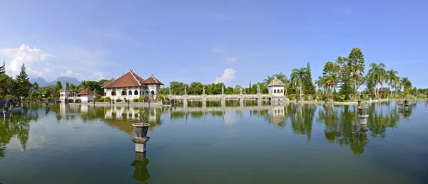 Panorama of Taman Ujung water palace on Bali — Stock Photo, Image