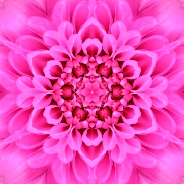 pembe konsantrik çiçek Merkezi mandala kaleidoscope