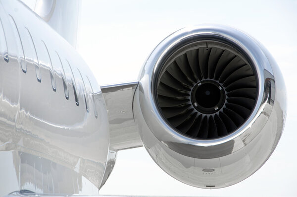 Jet Engine on a private aircraft - Bombardier