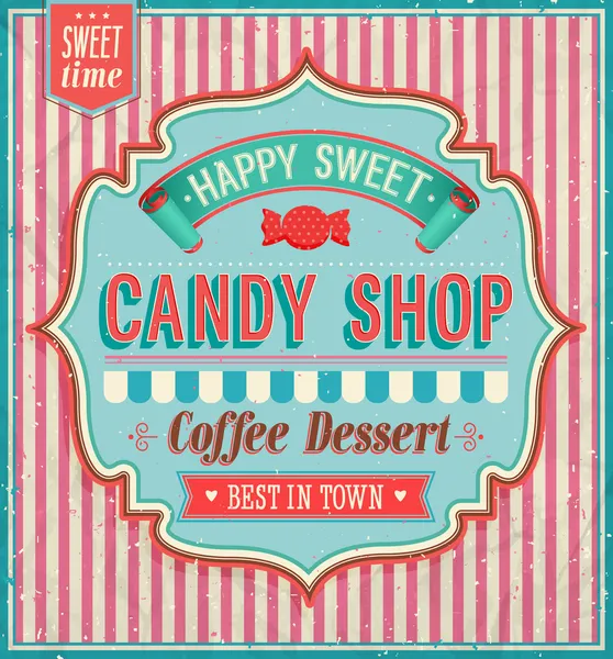 Candy shop. — Stock Vector